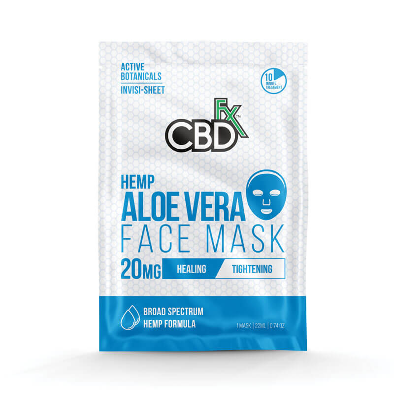 CBDfx Aloe Vera Face Mask - Healing/Tightening