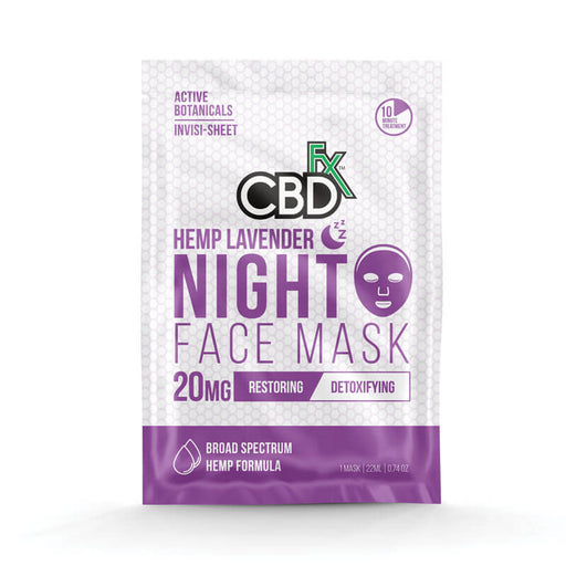 CBDfx Lavender Night Time Face Mask - Restoring/Detoxifying