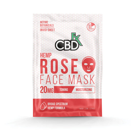 CBDfx Rose Face Mask - Toning/Moisturizing