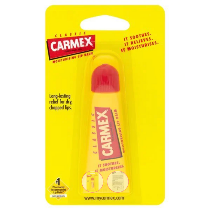Carmex Moisturising Lip Balm Tube 10g - Classic