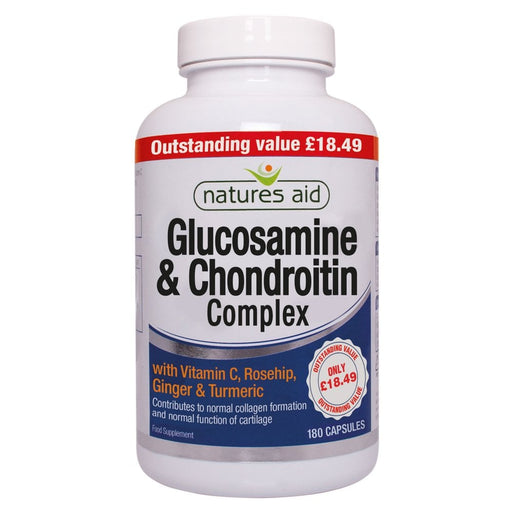 Natures Aid Glucosamine 500mg & Chondroitin 100mg Complex