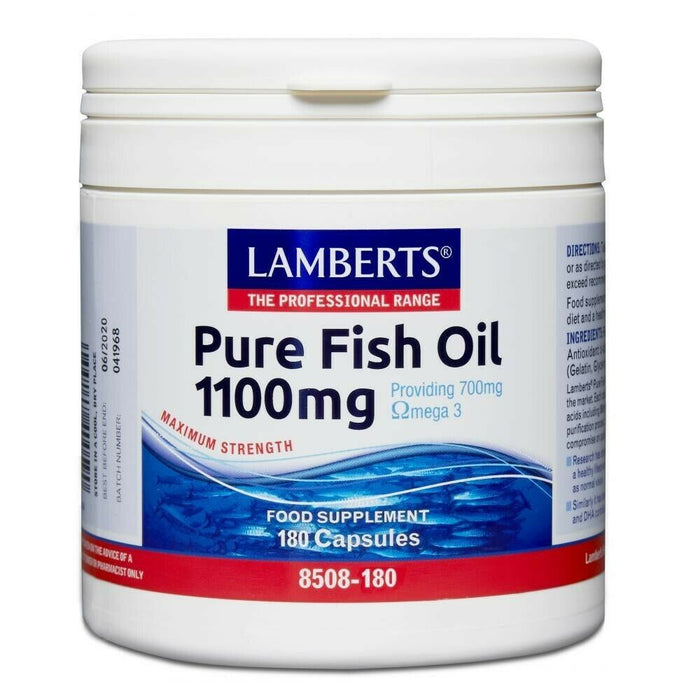 Lamberts Pure Fish Oil 1100mg - 120 Capsules